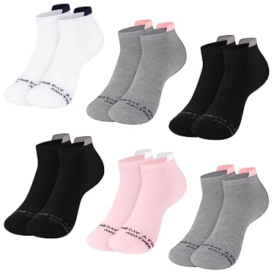 Abbildung von L&amp;K II 12 Paar Damen Sneaker Socken Füßlinge mehrfabrig mit verschiedene Muster 2144 N 35 38