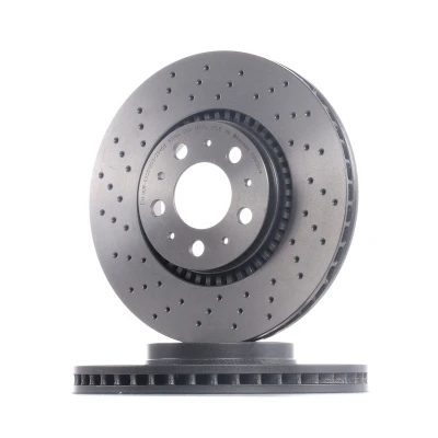 Abbildung von BREMBO XTRA LINE 09.9130.1X Bremsscheibe 305 28 5 gelocht/innenbel. beschichtet hochgekohlt mit Schrauben VOLVO: S60 I, V70 2, S80 I