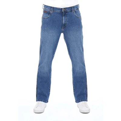 Abbildung von Wrangler Texas Stretch Jeans Straight Leg, Herren, Größe: 36x36, Blue whirl