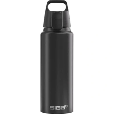 Abbildung von SIGG Alu Trinkflasche WMB Pathfinder Black ClimatePartner Zertifiziert Für Kohlensäurehaltige Getränke Geeignet Auslaufsicher Federleicht BPA frei Outdoor Schwarz 1 L