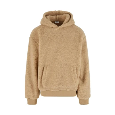 Abbildung von Urban Classics Teddy Kapuzenpullover, Herren, Größe: Small, Unionbeige