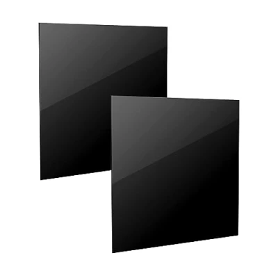 Abbildung von QWORK® 2 Stück 3 mm Schwarze Acrylplatte, Plexiglasplatte, 30 x cm, Für Heimdekoration, Malerei, Fotorahmen