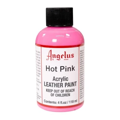 Abbildung von Angelus Acryl Leder Lack 4 oz. Hot Pink von