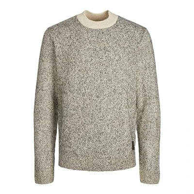 Abbildung von Jack &amp; Jones Jcospace MOCK NECK SN Strickpullover Peyote pattern w black neps, Herren, Größe: Small, neps