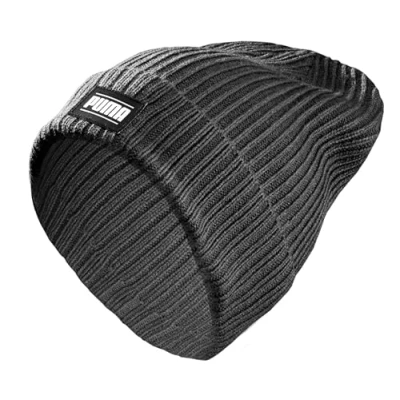 Abbildung von PUMA Ribbed Classic Cuff Beanie, Unisex Mütze, Strong Gray, 024038