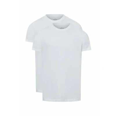 Abbildung von Ragman Herren Doppelpack 2 T Shirts mit Rundhals, Weiß, M