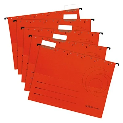Abbildung von Herlitz 5874698 Hängemappe rot 5er Packung