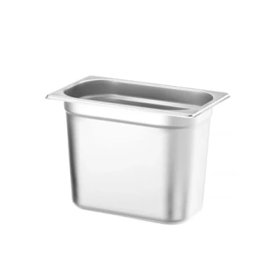 Abbildung von HENDI Gastronormbehälter, temperaturbeständig von 40 bis 300C, Heissluftöfen Kühl und Tiefkühlschränken Chafing Dishes Bain Marie, 5, 5L, GN 1/4, 265X162X(H)200Mm, Edelstahl
