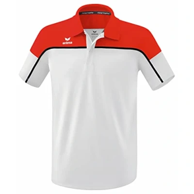 Abbildung von Erima Herren „CHANGE by erima&quot; Poloshirt, weiß/rot/schwarz, XXXL