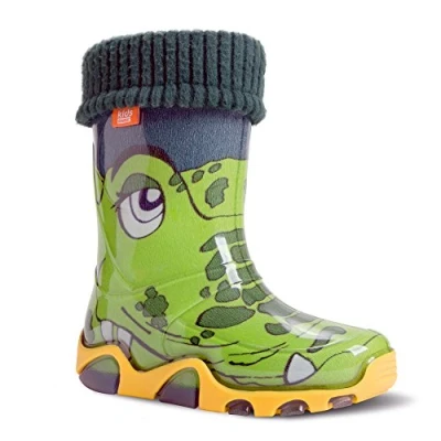 Abbildung von DEMAR Kinder Gummistiefel gefüttert STORMER LUX (Size 22/23 EU) Krokodil