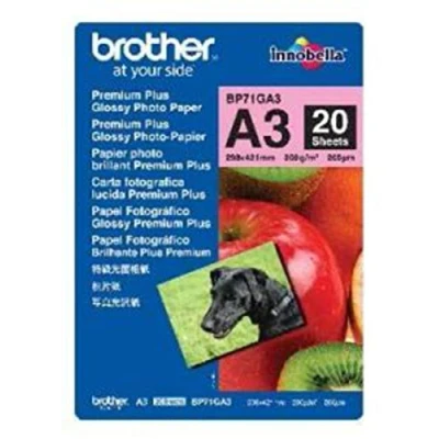 Abbildung von Brother Fotopapier glänzend BP71GA A3 20 Blatt MFC5890CN MFC5895CW MFCJ5910DW DCP6690CW MFC6490CW MFCJ6510DW MFCJ6520DW MFCJ6710DW MFCJ6720DW MFC6890DW CDW MFCJJ 6910DW MFCJ6920DW MFCJ4410DW