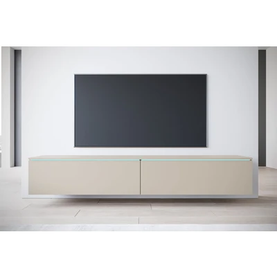 Abbildung von INOSIGN Lowboard »LOWBOARD VERA, wahlweise mit oder ohne Beleuchtung«, Modernes griffloses TV Board, 180 cm Schrank, stehend und hängend