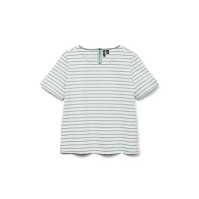 Abbildung von Vero Moda Rundhalsshirt »VMABBY SS ZIP TOP JRS NOOS«
