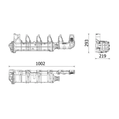 Abbildung von Abgaskühler MAHLE CE 51 000P