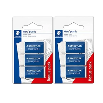 Abbildung von STAEDTLER 526 53 ABK3D Radierer Mars plastic mini phtalat und latexfrei (Radierer 2 Packungen)