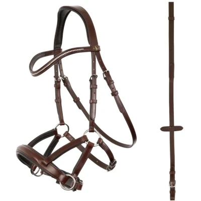 Abbildung von BR Trense Lewes Side &amp; Pull Gebisslos Oak/Silber VB