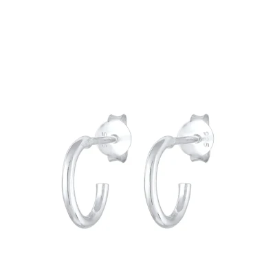 Abbildung von Elli Timeless Ohrringe silvercoloured, Damen, Größe: One Size, Silver coloured