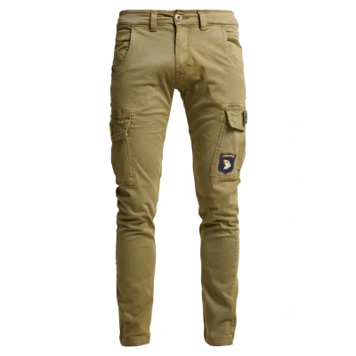 Abbildung von Alpha Industries Petrol Patch Cargohose, Herren, Größe: 34, Oliv
