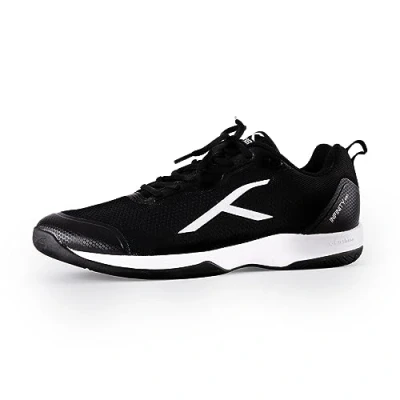Abbildung von HUNDRED Herren Infinity Pro Material: Polyester, Mesh Suitable for Indoor, Squash, Table Tennis, Basketball &amp; Padel (Black/White,EU 43, UK 9, US 10)