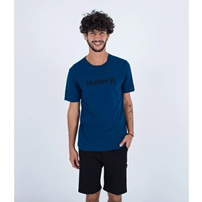 Abbildung von Hurley Herren Evd WSH Seasonal OAO Solid Tee Tshirt, Poseidon Blue, S