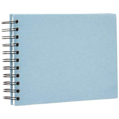 Abbildung von Rössler Papier 1329452151 S.O.H.O. Wire O Fotoalbum 195 x 145 mm, 40 offwhite Seiten, Denim, 1 Stück