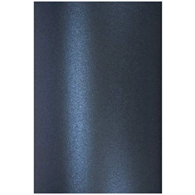 Abbildung von Netuno 20x Bastelkarton Perlmutt Dunkel Blau DIN A4 210x 297 mm 250g Aster Metallic Queens Blue Effektkarton glänzend Pearl Papier Perlmuttglanz Dekor edel Bastelpapier Schimmer