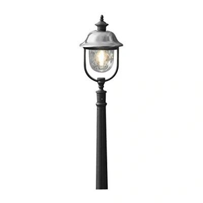 Abbildung von Konstsmide Parma 7242 000 Wegeleuchte / B: 24cm T: H: 118cm 1x75W IP43 lackiertes Aluminium matt schwarz Edelstahl