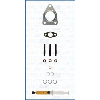 Abbildung von AJUSA JTC12185 Montagesatz, Lader with studs, syringe oil mit Dichtungen Montageanleitung