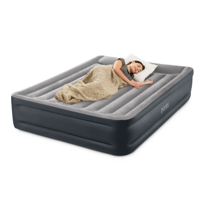 Abbildung von Intex Queen Deluxe Luftmatratze mit Fiber Tech RP, aufgeblasene Größe: 152 cm x 203 42 (64136ND)
