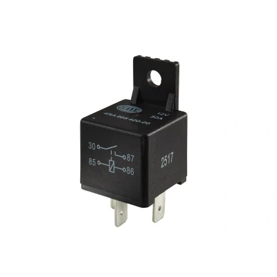Abbildung von HELLA 4RA 965 400 001 Relais, Arbeitsstrom VOLKSWAGEN: Passat B5 GP Estate, Golf 5, MERCEDES BENZ: E Class T modell, B Class, BMW: 7
