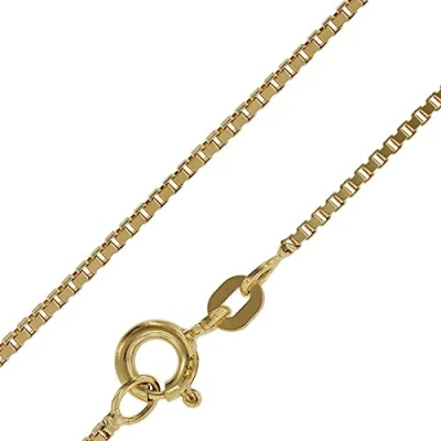 Abbildung von trendor Feine Venezianer Kette 333 Gold Halskette 0,9 mm aus Echtgold schönes Geschenk 71750 45 cm