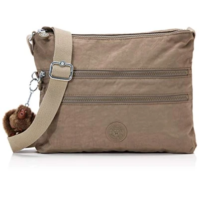 Abbildung von Kipling ALVAR Mittelgroße Umhängetasche, True Beige (Braun)
