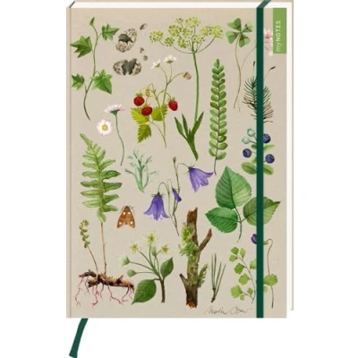 Abbildung von myNOTES Papeterie: Notizbuch A4 Naturschätze: Wald &amp; Wiesenblumen Maxi Blankbook DIN A4, florales Design, gepunktet, für große Ideen und Notizen