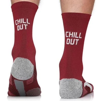 Abbildung von TODO Running RAID CREW Laufsocken mit Lustige Aufschrift, Anti Blasen Socken, Technisch Socks. Bunte Sport Socken Damen (Chill Out, 35 38)