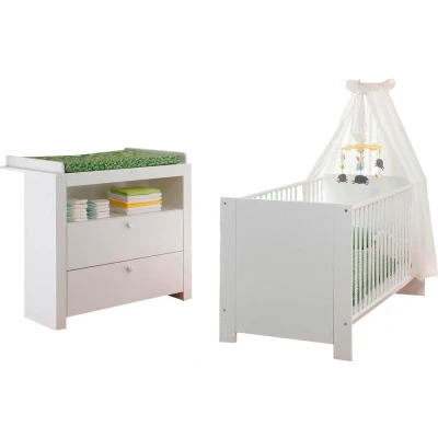 Abbildung von trendteam Babymöbel Set »Olivia, Deal für begrenzte Zeit!«, (Spar Set, 2 tlg., Bett, Wickelkommode), Bett + Wickelkommode