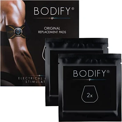 Abbildung von Bodify Original Ersatz Pads 2er Set (Ohne Controller) für EMS Arm &amp; Bein Trainer Pro Muskeltrainer Männer und Frauen