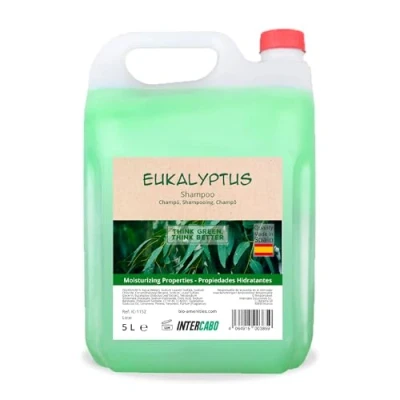 Abbildung von Intercabo Kanister Eukalyptus Shampoo 5 Liter Natürliches für Unterkünfte alle Haartypen Tiefe Feuchtigkeitspflege und Haarreparatur