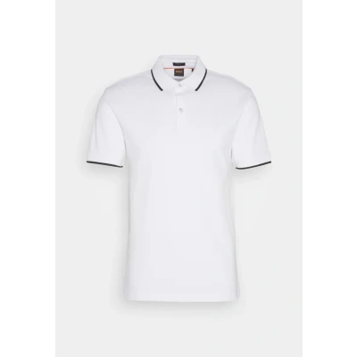 Abbildung von BOSS Passertip Poloshirt, Herren, Größe: Small, White