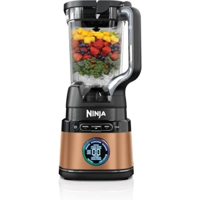 Abbildung von Ninja 2 in 1 Detect Power Mixer Pro &amp; Single Serve, 1200W mit Krug, Serve Tasse, Smoothies mixen, Gemüse hacken Frozen Drinks Kupfer/Schwarz, TB301EUCP