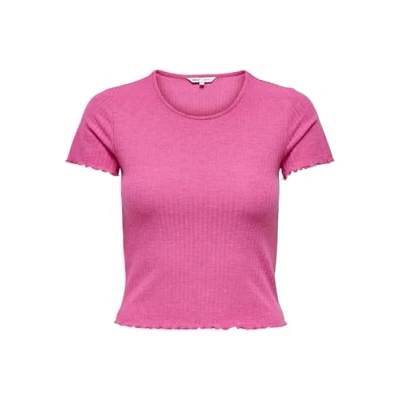 Abbildung von ONLY Onlemma Short Tshirt basic, Damen, Größe: XS, Fuchsia purple
