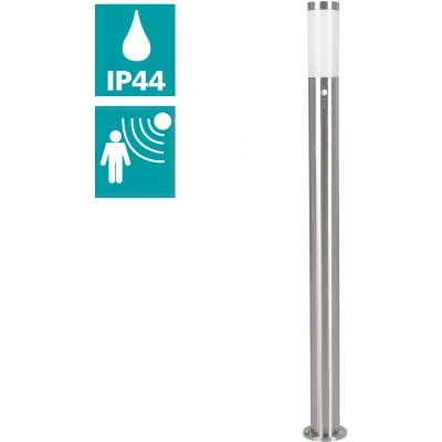 Abbildung von Eglo 83281 Stehleuchte HELSINKI edelstahl, E27 max. 1X15W H:110cm Ø7,5cm