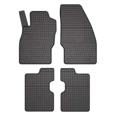 Abbildung von FROGUM 542988 Fußmattensatz Gummi vorne und hinten 4 schwarz Maßgefertigt OPEL: Corsa D Hatchback