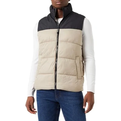 Abbildung von Jack &amp; Jones Etoby Collar SN Weste, Herren, Größe: Medium, Crockery
