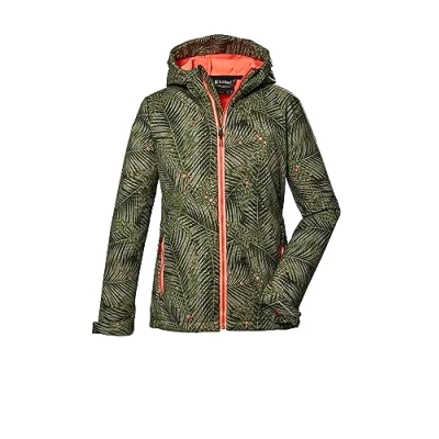 Abbildung von killtec Mädchen Softshelljacke/Outdoorjacke mit Kapuze KOS 346 GRLS SFTSHLL JCKT, helloliv, 176, 41888 000