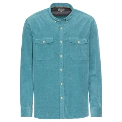 Abbildung von camel active Langarm IN Regular FIT Hemd, Herren, Größe: Large, Steel blue