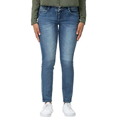 Abbildung von Timezone Damen Enyatz 70% Baumwolle, 20% Polyester, 9% Viskose, 1% Elasthan Slim Jeans, Blau (Summer Breeze Wash 3382), 26W / 32L EU