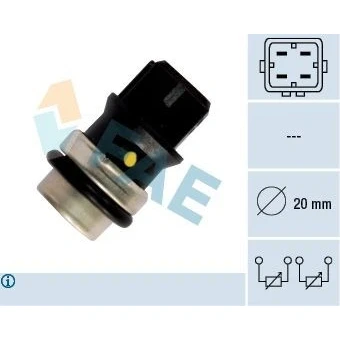 Abbildung von EPS 1.830.146 Kühlmitteltemperatursensor Made in Italy OE Equivalent gelb, Blau, schwarz VOLKSWAGEN: GOLF 4, TRANSPORTER 4 Bus, 3