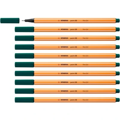Abbildung von Fineliner STABILO point 88 10er Pack tannengrün