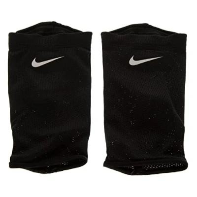 Abbildung von Nike Unisex Adult Guard Lock Elite Football Sleeve Schienbeinschoner Stutzen, Black/White/White, L