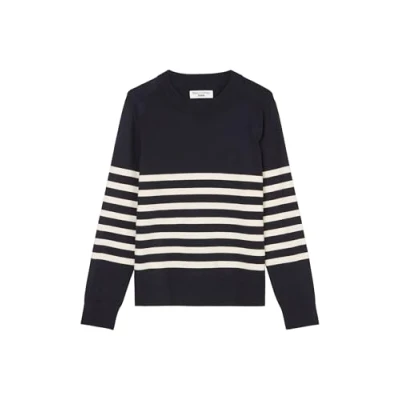 Abbildung von Marc O&#039;Polo Denim LONG Sleeve CREW NECK Strickpullover, Damen, Größe: XXS, Dark blue